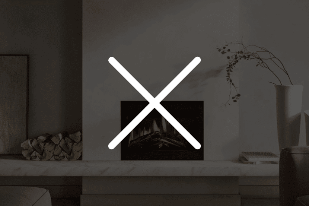 Kein Möbel, nur Kamin