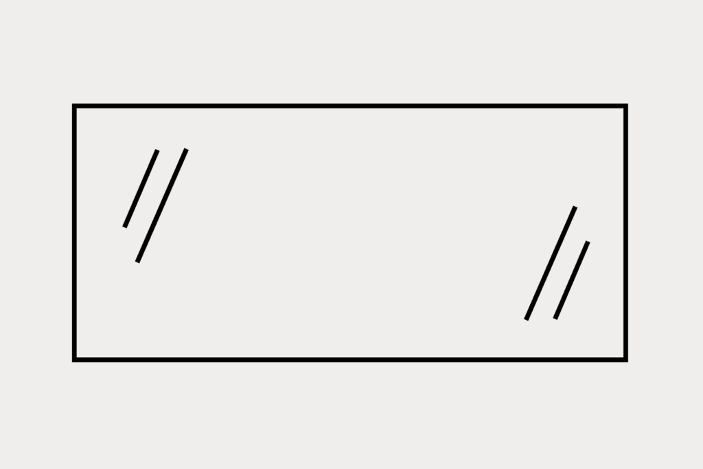 Standard Rückwandglas
